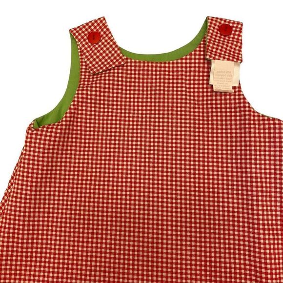 Mulberry Street Reversible‎ Red Green Santa Puppy Christmas Dress Size 6 - Picture 8 of 14